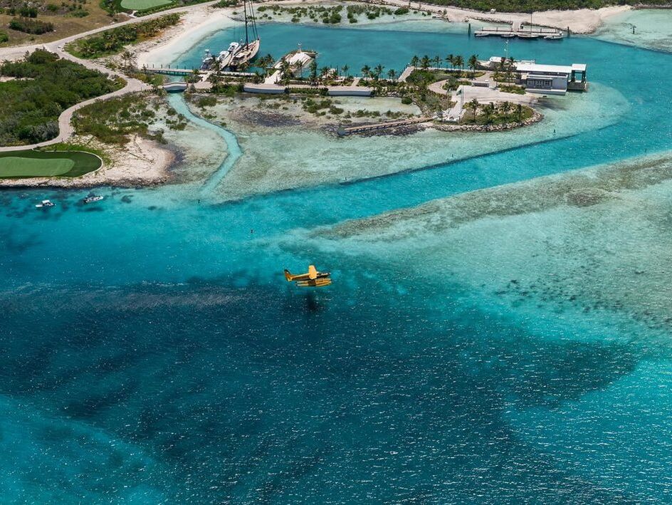 Over Yonder Day Bahamas aerial view