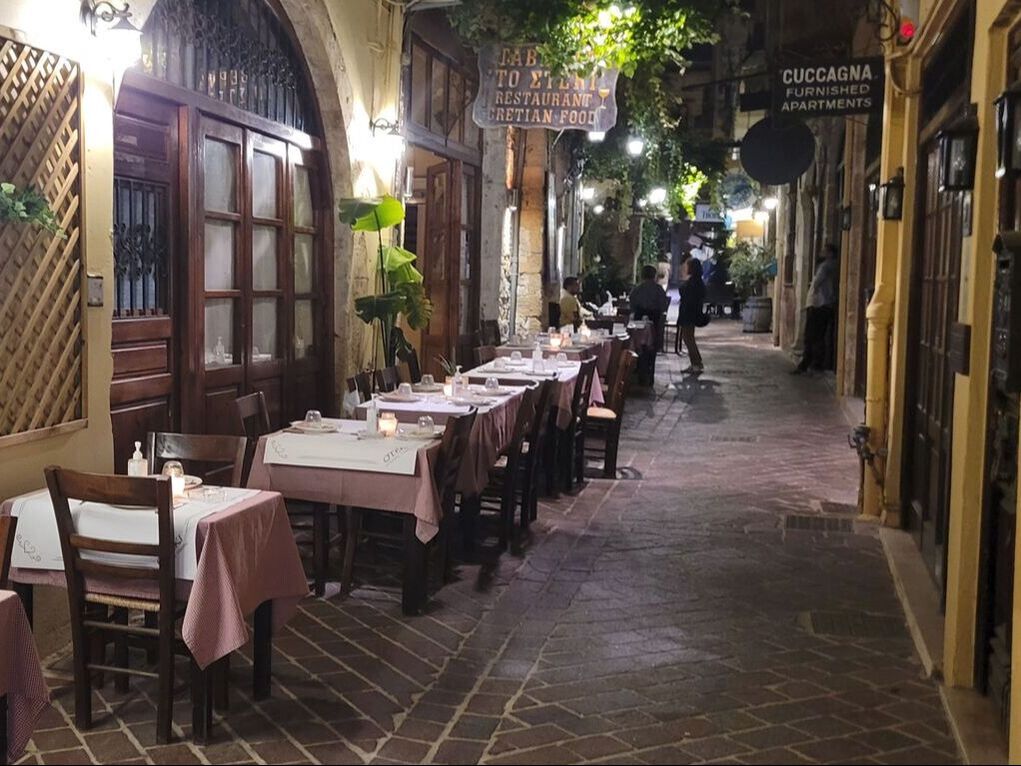 charming side street of Chania Crete