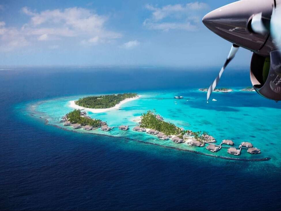Cheval Blanc Randheli Island aerial view Maldives
