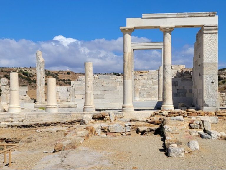 Greek temple ruins Crete Island