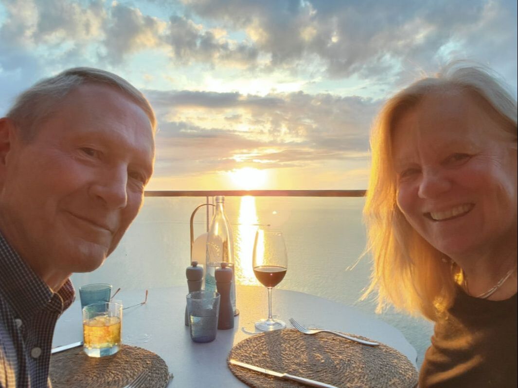 Kim and Stephen Jumeirah Port Soller sunset
