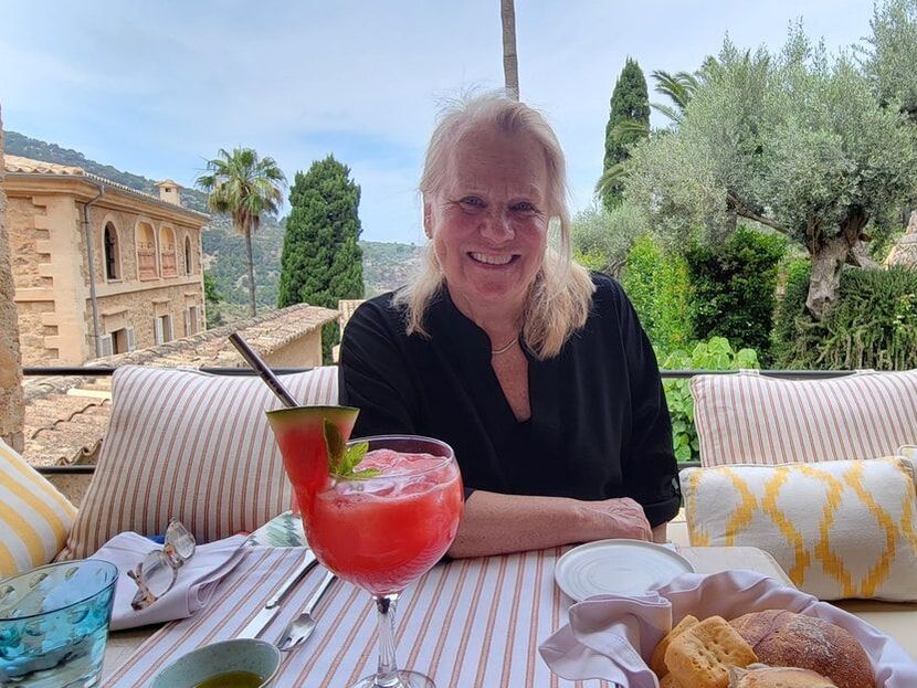 Kim lunch cocktails at Belmond Hotel Majorca